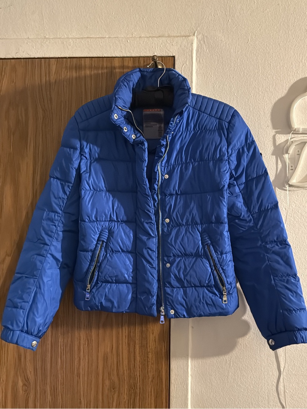 Prada Royal Blue Puffer Jacket